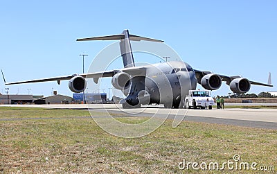Royal Australian Airforce plane Editorial Stock Photo