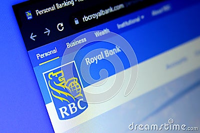 Royal Bank of Canada RBC Editorial Stock Photo