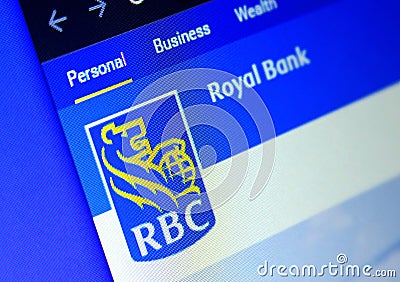 Royal Bank of Canada RBC Editorial Stock Photo