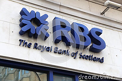 Royal Bank of Scotland Editorial Stock Photo