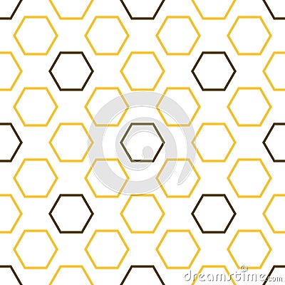 Royal bee seamless pattern. Cartoon Illustration