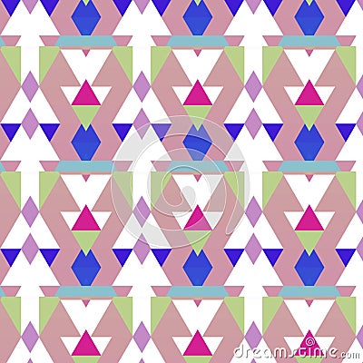Royal blue and mauve inverted triangle pattern Vector Illustration