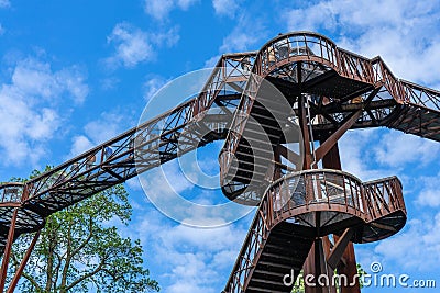 Royal Botanic Gardens, Kew.Towering 18 metres above the ground, the Treetop Walkway is a chance to get closer to Kew s trees Editorial Stock Photo