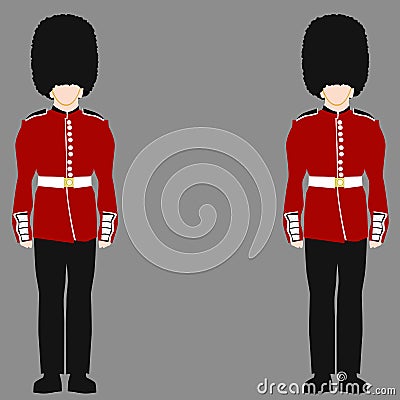 Royal British Guard Vector Illustration