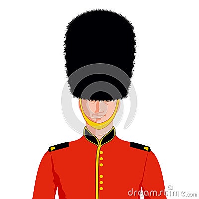 Royal British guard Vector Illustration
