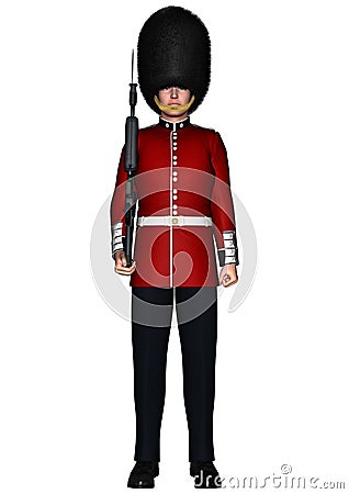Royal British Guardsman Stock Photo
