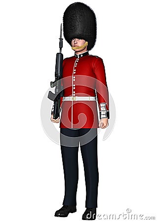 Royal British Guardsman Stock Photo