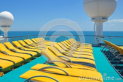 Royal Caribbean international cruise ship open deck Editorial Stock Photo