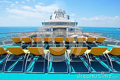 Royal Caribbean international cruise ship open deck Editorial Stock Photo