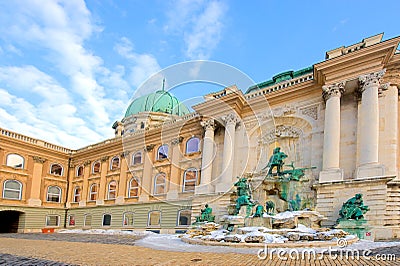 The royal castle in Budapest Stock Photo