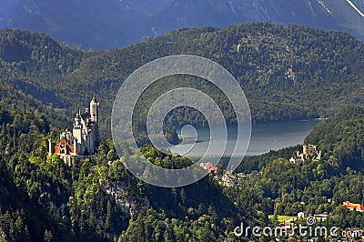 Royal Castles of Neuschwanstein Stock Photo