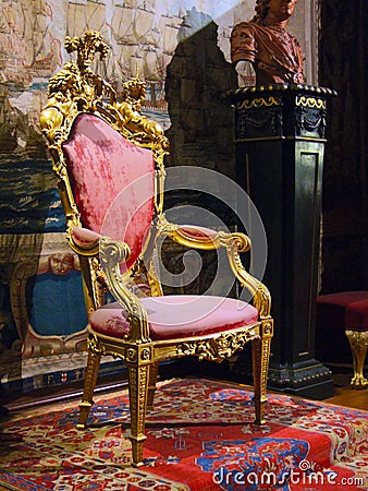 Royal chair Stock Photo