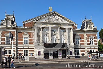 Royal Concertgebouw, concert hall in Amsterdam Editorial Stock Photo