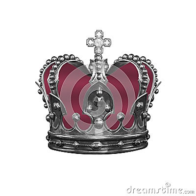 Royal crown isolated. Stock Photo