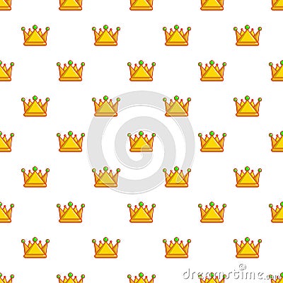 Royal crown pattern seamless Vector Illustration