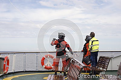 Royal Danish Air Fore rescue Editorial Stock Photo