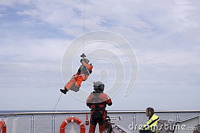 Royal Danish Air Fore rescue Editorial Stock Photo