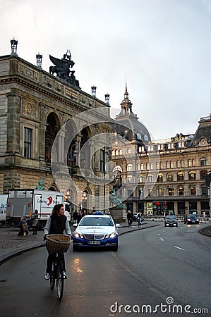 Royal Danish Theater, Copenhagen, Denmark Editorial Stock Photo