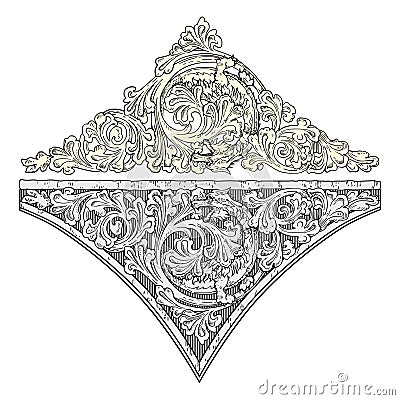 Royal decoration vector Vector Illustration