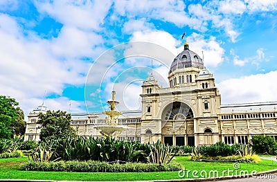 Royal Exhibition Building in Melbourne Stock Photo