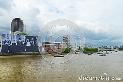 Royal Family great image in London Editorial Stock Photo