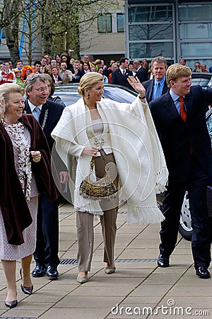 Royal family of The Netherlands Editorial Stock Photo