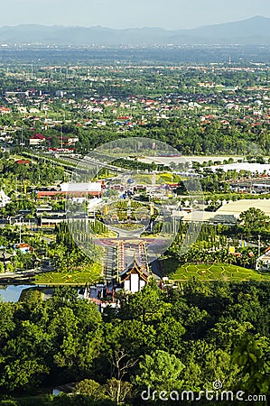 Royal flora chiang mai from above Stock Photo