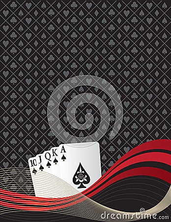 Royal Flush Vector Illustration