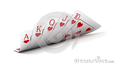 Royal flush Stock Photo