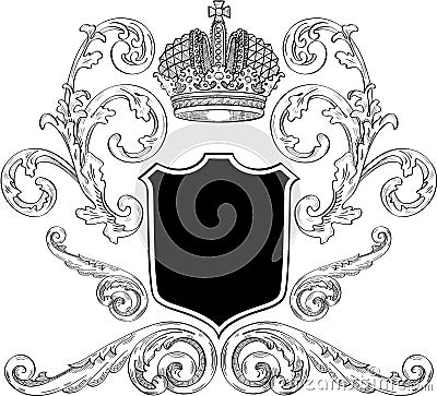 Royal heraldy Vector Illustration