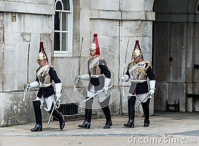 Royal horse guard, London Editorial Stock Photo