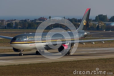 Royal Jordanian Airbus A330 Editorial Stock Photo