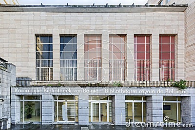 The Royal Library of Belgium Editorial Stock Photo