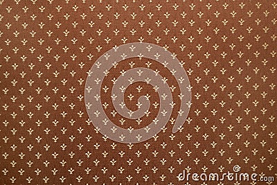 Royal lily or fleur-de-lis pattern on cloth Stock Photo