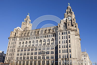 Royal Liver Building in Liverpool Stock Photo