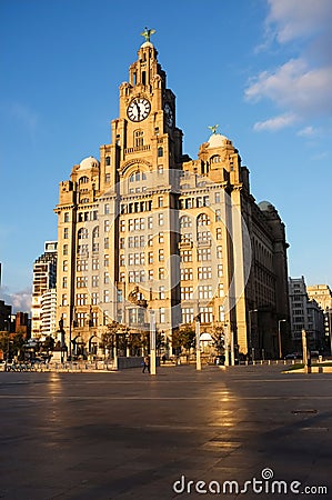 The Royal Liver Building, Pier Head, Liverpool Editorial Stock Photo