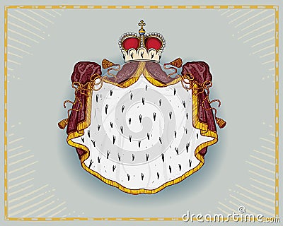 Royal mantle Vector Illustration