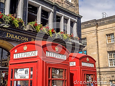 Royal Mile, Edinburgh Scotland Editorial Stock Photo