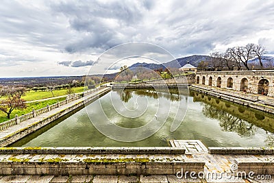 Royal Monastery Escorial (1584) near Madrid, Spain Stock Photo