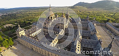 Royal Monastery of San Lorenzo de El Escorial. Stock Photo