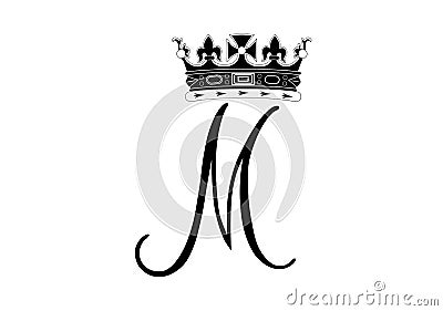 Royal Monogram of Meghan, Duchess of Sussex Stock Photo