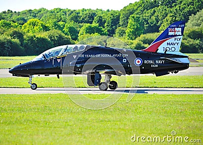 Royal Navy Hawk Jet Editorial Stock Photo