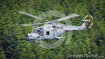 Royal Navy Lynx helicopter Editorial Stock Photo