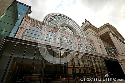 The Royal Opera House ROH is an opera house and major performing arts venue in Covent Garden, central London. Editorial Stock Photo