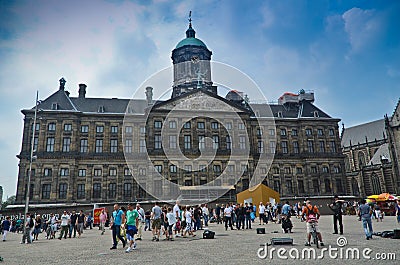 The Royal Palace - Amsterdam Editorial Stock Photo