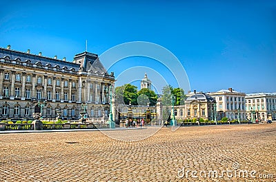 Royal Palace of Brussels, Belgium, Benelux, HDR Stock Photo