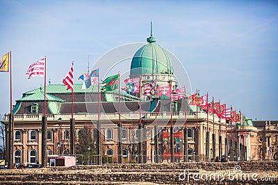 View of Royal Palace, Budapest history museum Buda Castle, Budapest, Hungary, beautiful summer day Editorial Stock Photo