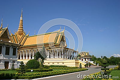 Preah Tineang Chanchhaya Pavillion in Phnom Penh Stock Photo