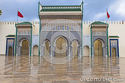 Royal Palace Fes, royal City Fez, Morocco Stock Photo