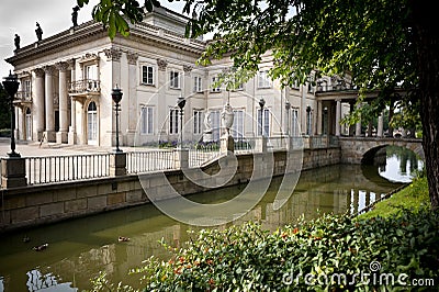 Royal Palace Lazienki Stock Photo